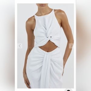 DISSH White Midi Dress